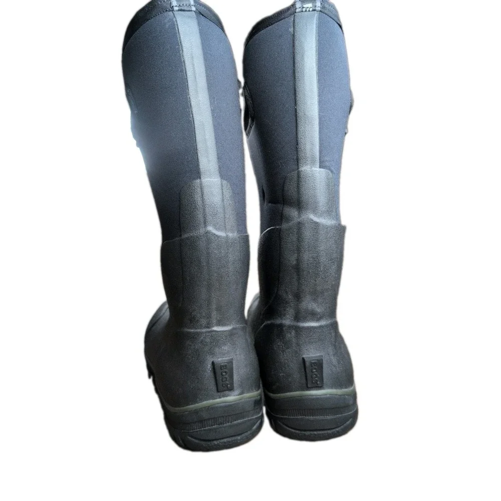 BOGS Classic Tall Waterproof Insulated Rubber Boots Black Men's Size 12